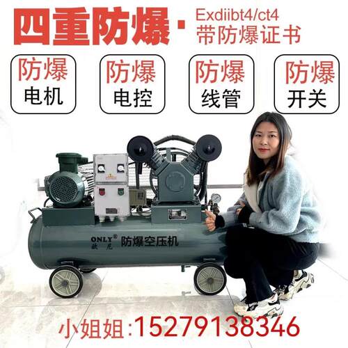 220v380v全无油防爆ct4空压机空气压缩机气泵石油化工厂ExdiiBT4