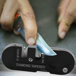 多功能磨刀石户外便携钨钢磨刀器EDC迷你金刚石磨刀棒野外装备