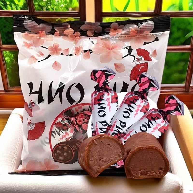 俄罗斯进口巧克力夹心糖kdv奇奥利奥谷物焦糖巧克力糖果500g零食
