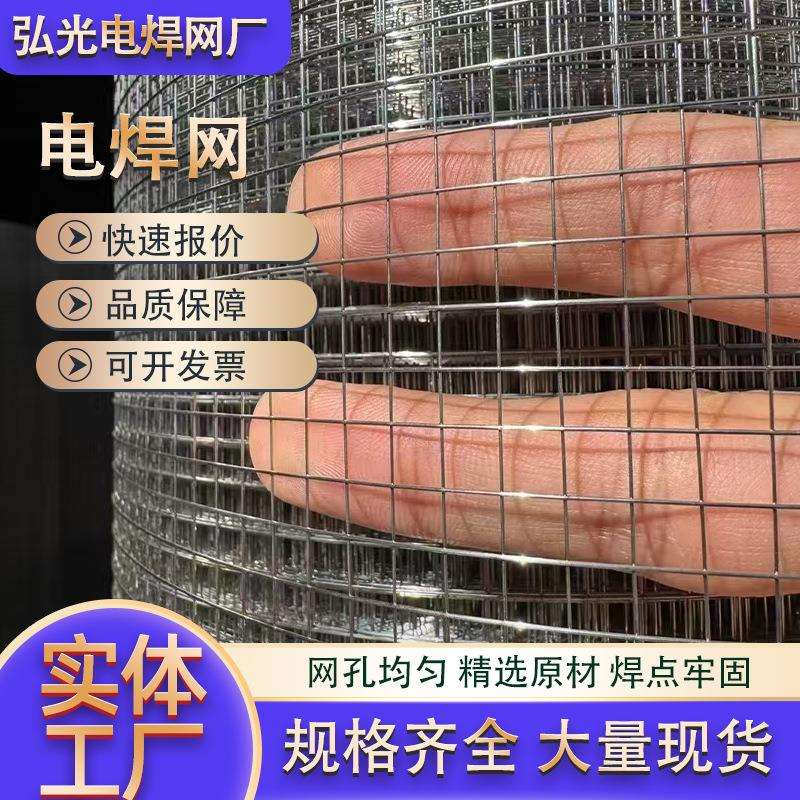 镀锌铁丝网围栏电焊网养殖钢丝网防鼠网兔笼养鸡鸭鸟笼阳台防护网