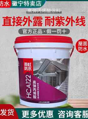 雨虹防水HCA122/121丙烯酸防水涂料室外外墙高弹屋顶屋面补漏堵漏