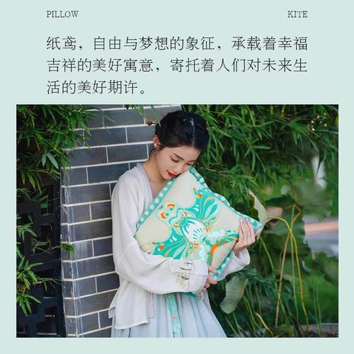 新中式客厅沙腰发刺绣抱枕鸢式法中国风纸椅子靠垫床头JTE枕榻榻