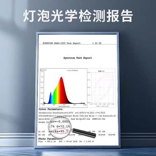 欧司朗（OSRAM）全光谱LED灯泡家用高显色节能灯泡E27螺口吊灯台