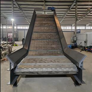 厂家废钢破碎机传送带链板输送机垃圾处理运输线重型链式输送机