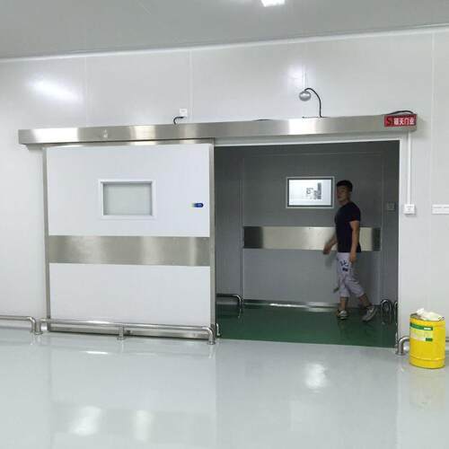 不钢电动平移门工业平钢制开门自锈动应994气密门重感型耐用自动