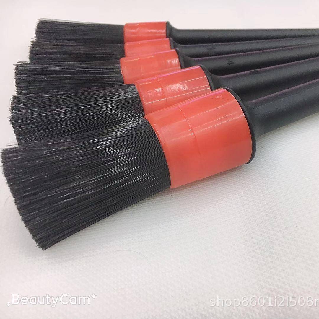 毛刷清洁刷清洁工具洗车刷汽车细节刷汽车刷出风口毛刷圆头油漆刷
