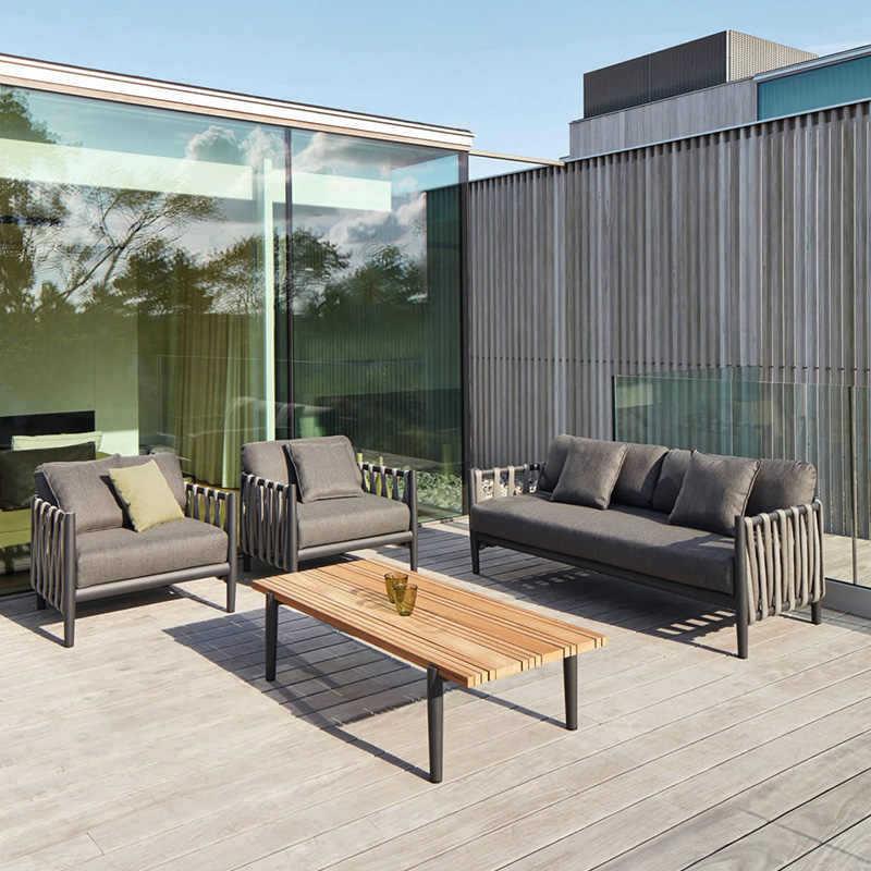 户外沙发铝合金别庭院857花园设墅师计编家具阳光房露台休闲椅组