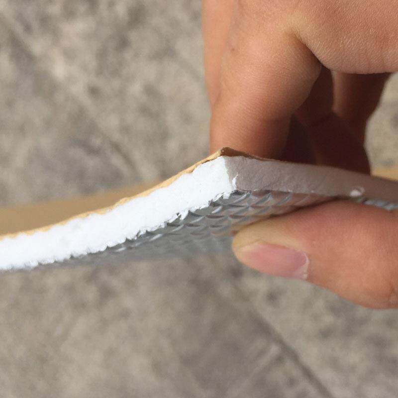 高密度白棉压花铝箔汽车隔音棉自粘隔热棉设备隔热驾驶室车顶隔热