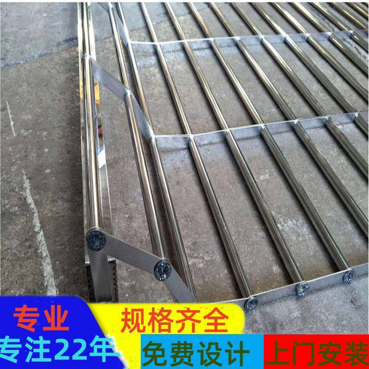 通道口电动不锈钢网闸门自动格栏式卷闸门04不锈钢隔离区卷帘门