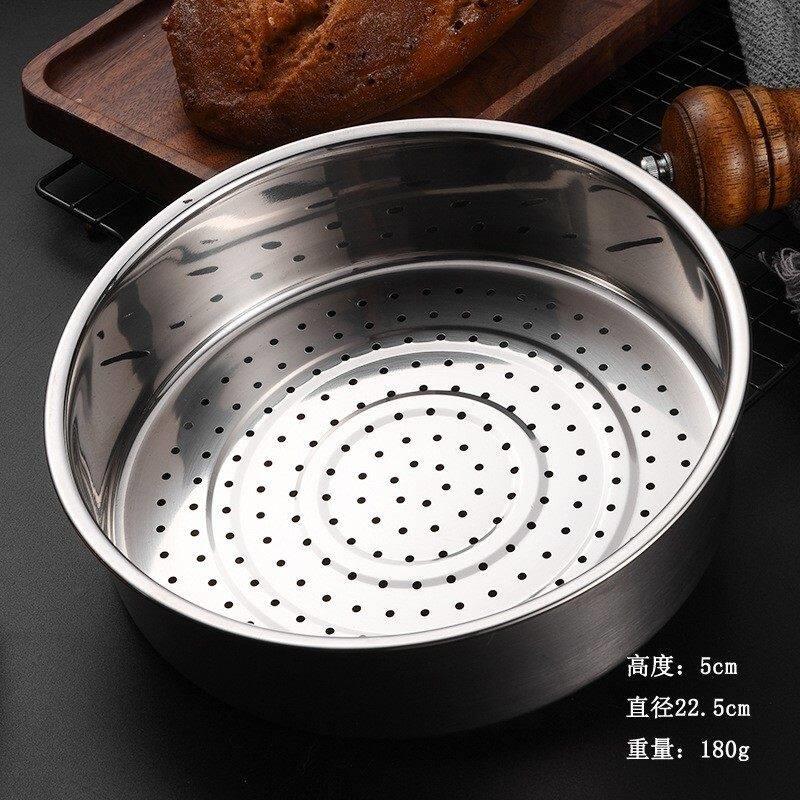 蒸煮支架配件新款炒锅通用蒸馒头蒸笼神器专用隔层蒸架锅具隔热锅