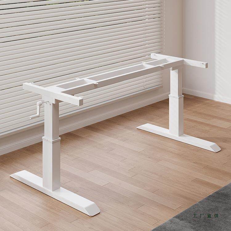 可升降桌腿支架家用客厅岩板餐桌手摇式可调节茶几电脑桌支持架子