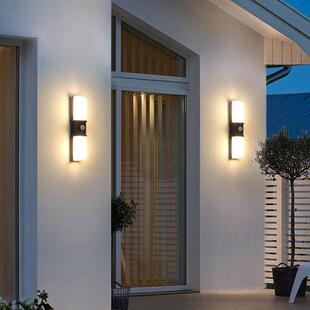 户外阳明台壁灯露台防BD B0015水双PC室墙灯壁灯家用别墅庭外院门