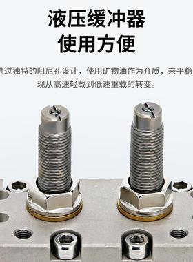 MS摇QB旋转A气缸90度86130度摆动10A/20/301A/50A气动摆转角可垒