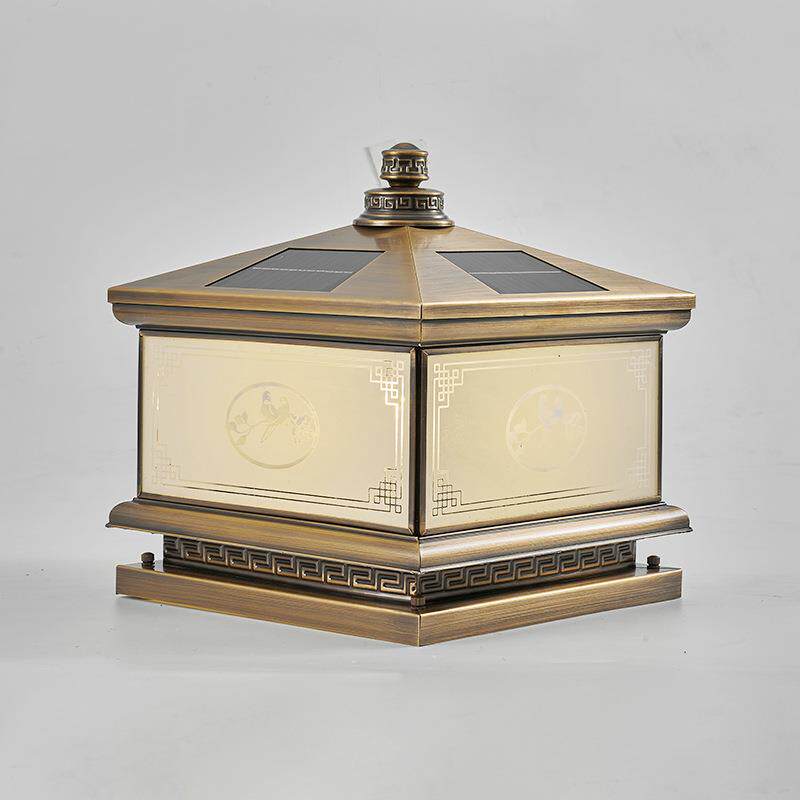 太阳能围墙柱头灯户外花园庭院灯家用门柱头灯厂家led节能