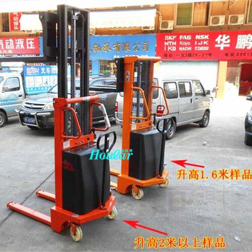现货供应牛力电动叉车CTD1525半电动叉车堆高车NIULI半自动堆垛车
