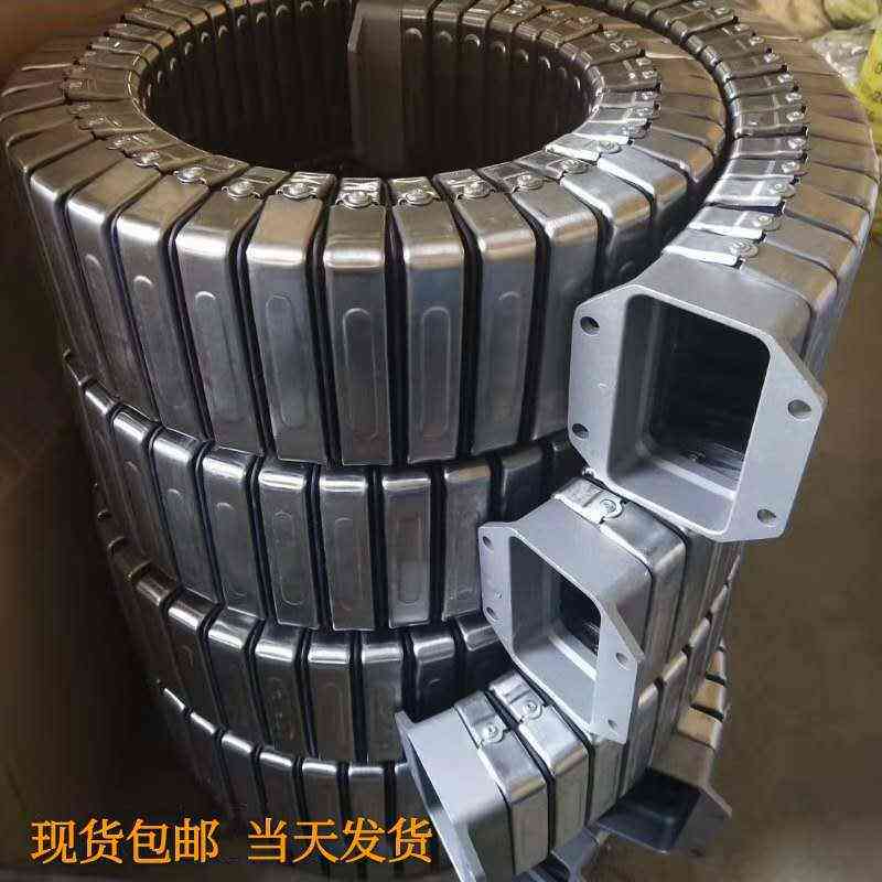 力久JR-2型炬形金属软管桥式全封闭电缆不锈钢拖链导管防护套