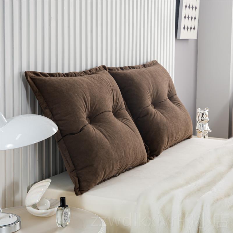 新款可洗床靠双人单拆人靠背软包床上护腰枕垫纯头色沙发榻榻米靠