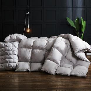 一手货源鹅绒被 95%羽绒被加厚冬被子全棉吊吊白鹅绒春秋被