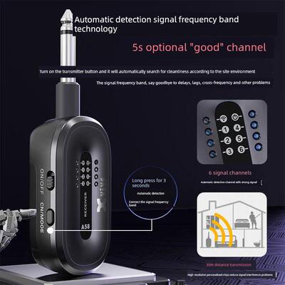 Xvive A58电吉他无线发射器接收器乐器低音电缆电动吹管键盘音频