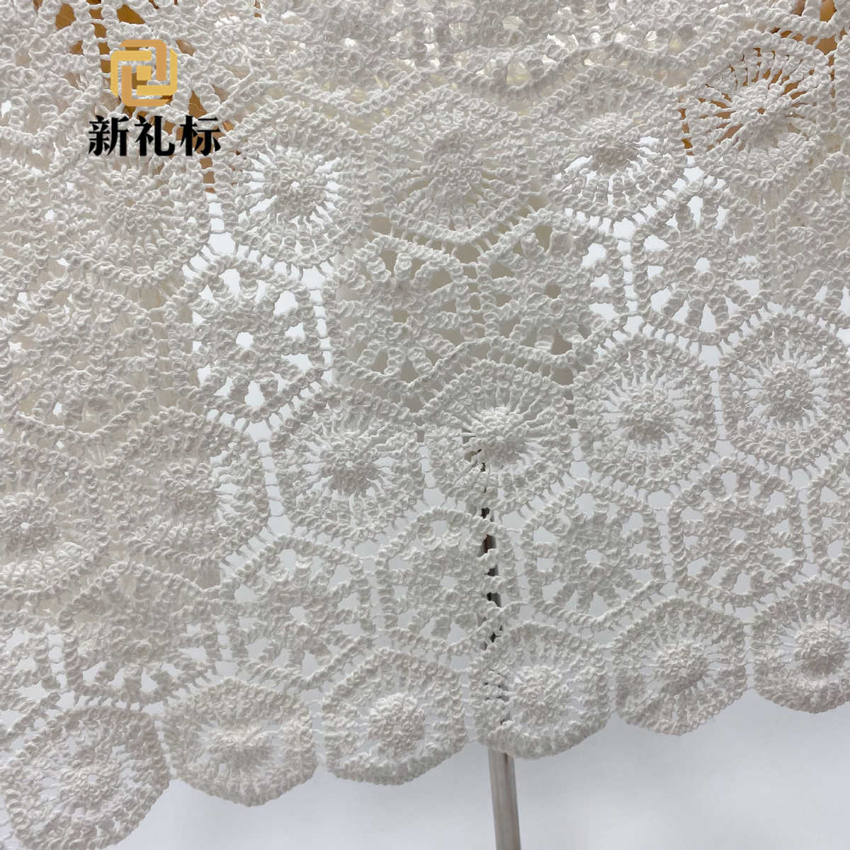 六边形镂空满幅花边 新款现货厂家直销服装服饰面料  花边辅料