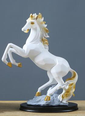 现装代艺品术QJ6547柜马生肖马工艺摆件家居客厅玄关办公室酒电视