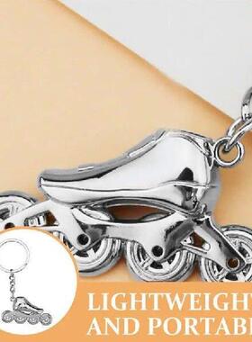 Roller Skating Keychain Key Ring Backpack Charm Bag