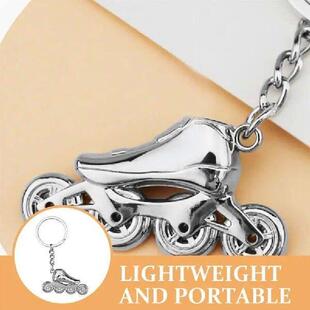 Roller Skating Keychain Key Ring Backpack Charm Bag