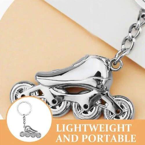 Roller Skating Keychain Key Ring Backpack Charm Bag