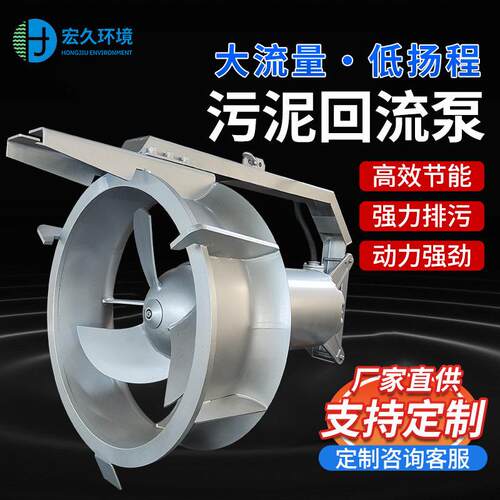 定制潜水污泥回流穿墙泵QJB-W低扬程大流量硝化液混合泵厂家