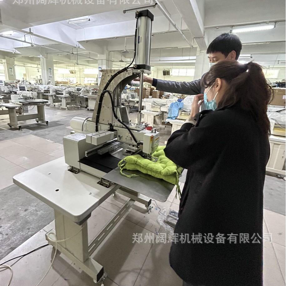 电脑花样机 自动化升降抱枕机 圆孔坐垫机 订点打圆打圈机 圆孔坐