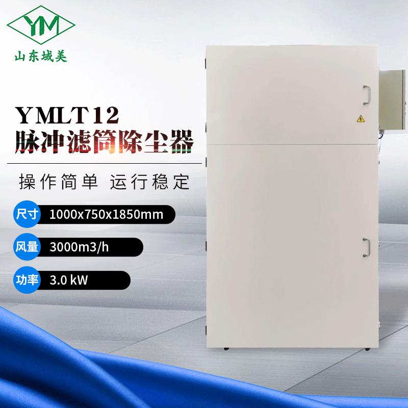 山东域美治理磨床金属粉尘收集器YMLT12脉冲滤筒除尘器