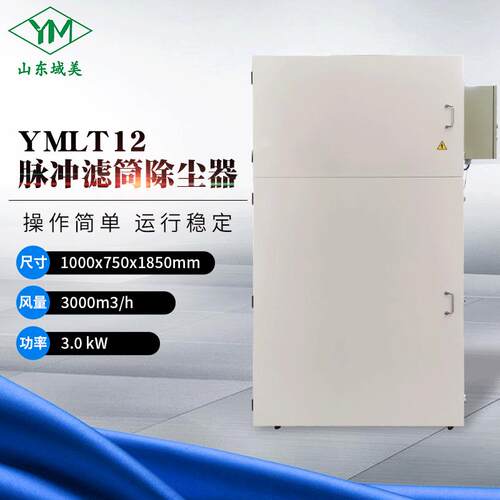 山东域美治理磨床金属粉尘收集器YMLT12脉冲滤筒除尘器