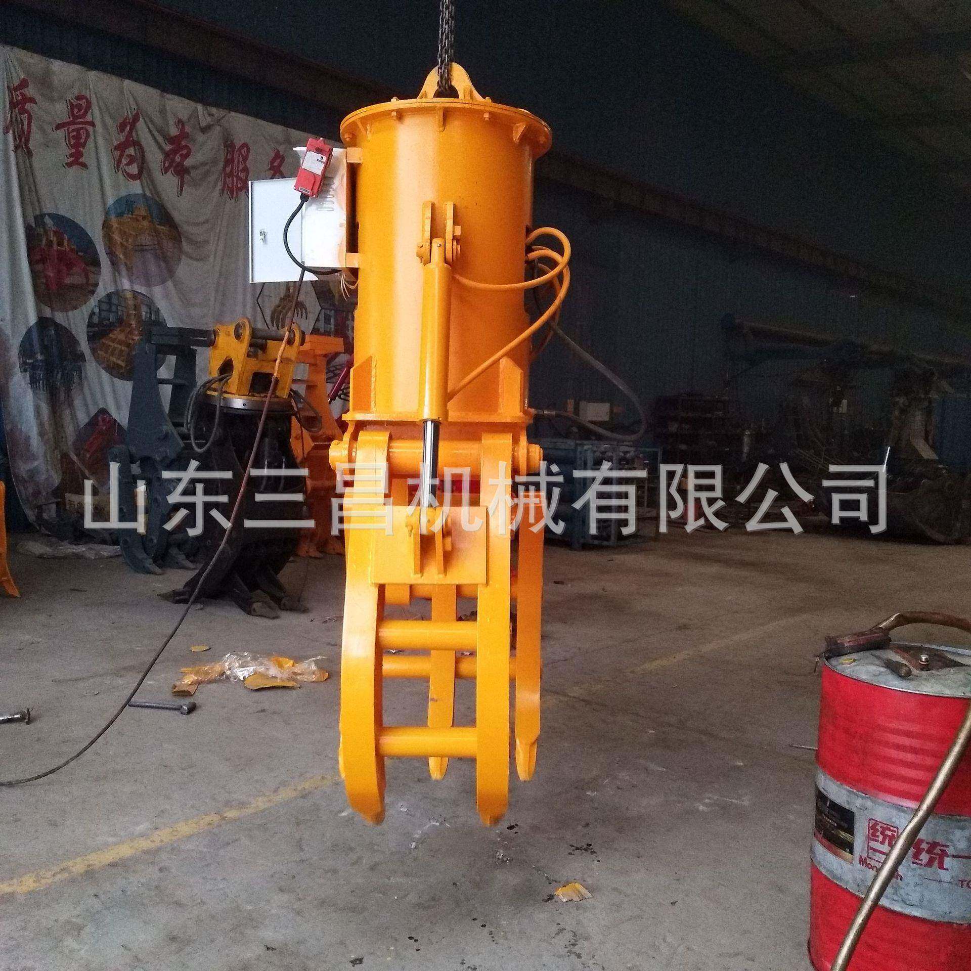 挖机旋转抓钢器+4勾机液压抓钢器2+五齿手柄电控抓夹
