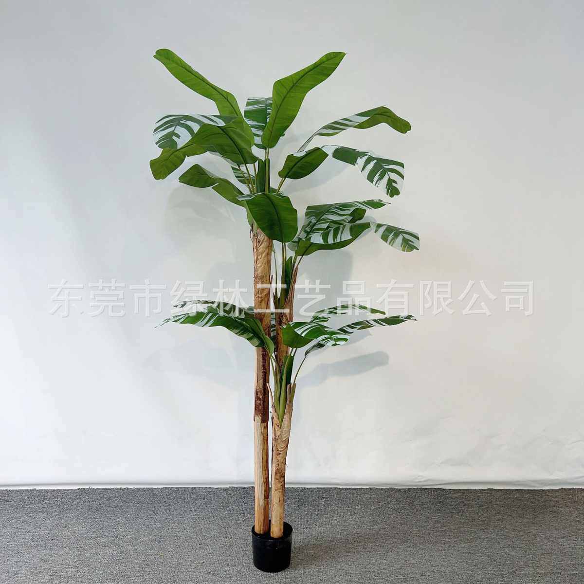 户外树植物绿芭蕉盆栽大型假植树装饰仿真香蕉落地盆景摆件室内