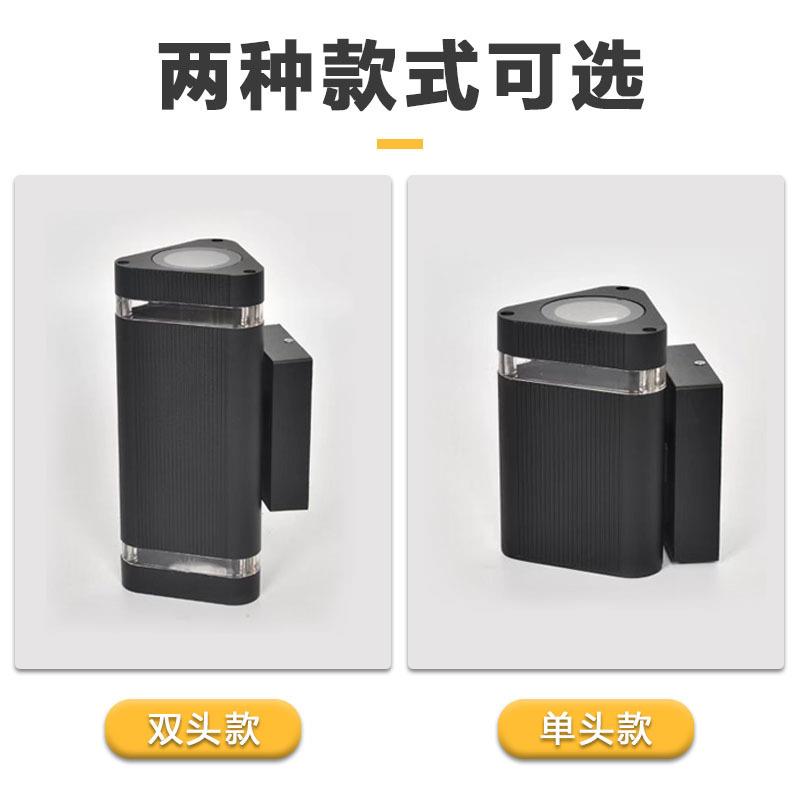 亚马逊上下照壁灯过道阳台双头现代简约庭院灯别墅外墙射灯走廊灯