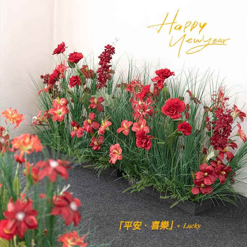 地排花大型真造植物仿芦苇假花庭景院角落装摆件酒店酒会氛围仿真