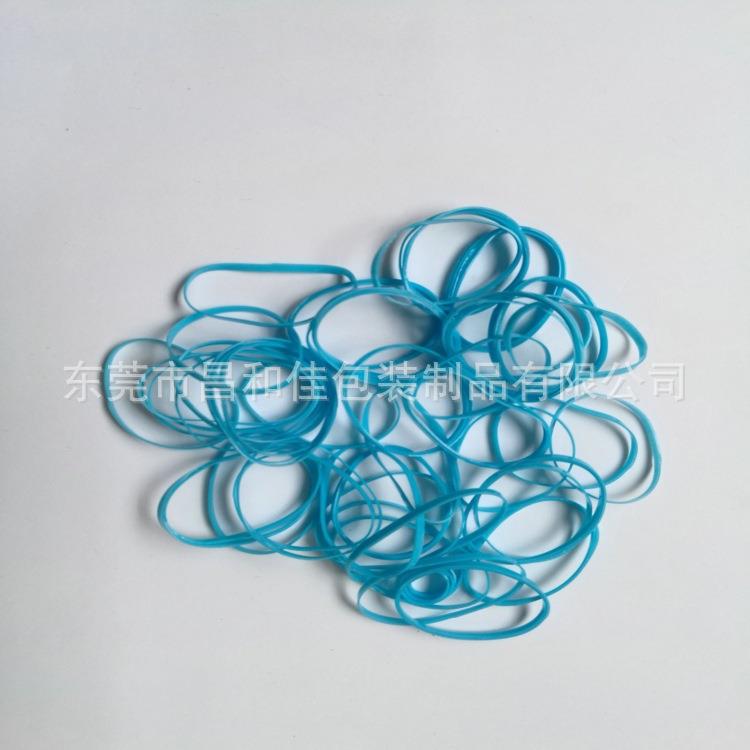 环保防老化区分彩色蓝色胶圈兰色发圈兰色橡皮圈兰色橡筋圈
