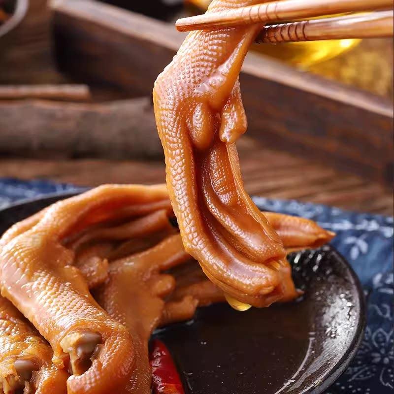 12个曾师傅泡鸭爪泡鸭掌泡鸭脚休闲零食广东梅州客家特产开袋即食