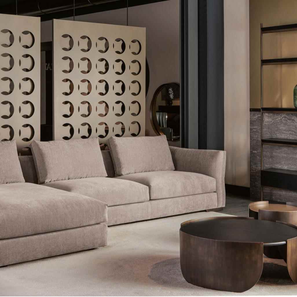 高端雪尼尔发布艺沙发极奢简轻计师baxter沙现代小设户型棉252麻