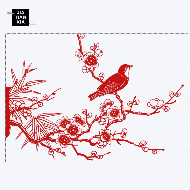 岁月静好 花鸟剪纸艺术作品成品传统中国风手工艺非遗礼品装饰品