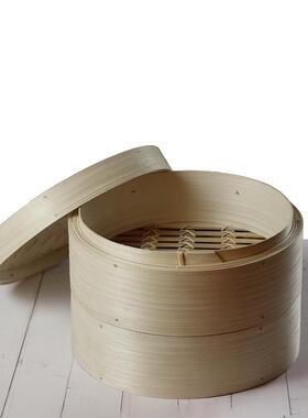 深高加全竹加蒸笼家庭GQQ竹制笼屉笼包小蒸笼竹制圆形家用蒸屉竹