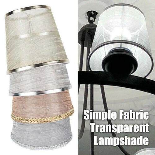 Modern Ceiling Lampshade Sheer Lampshade Textured Fabric