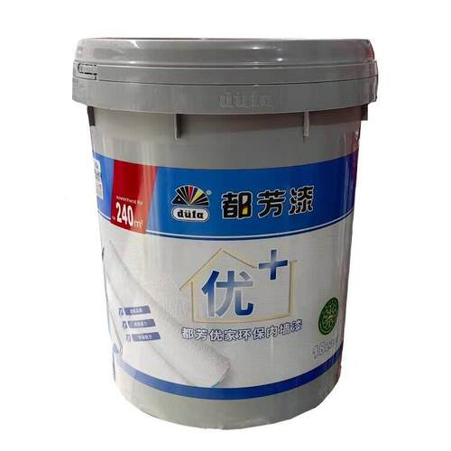 都芳漆二代环保D100内墙漆涂冠净美晶致全能金装五合一白色乳胶漆