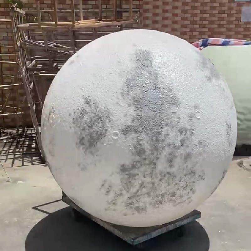 3D月球台灯北欧工业风卧室月亮圆球床头灯温馨浪漫ins网红落地灯