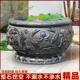 青石石缸缸石头水缸彷古门海做旧圆形庭院石雕鱼缸花盆荷花缸摆件