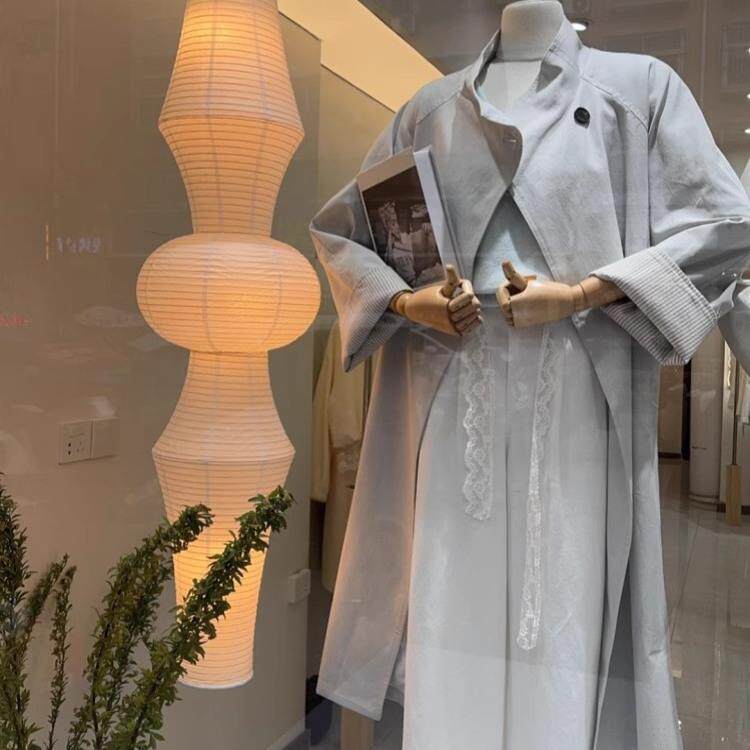 口墅勇中古灯橱日式诧寂风服装店窗灯装饰灯LOFT别宣纸260野灯吊