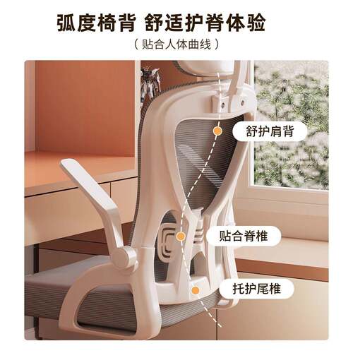 电脑椅电竞椅适久坐用办公椅职员宿舍电座竞椅人体工ASJ学学家舒