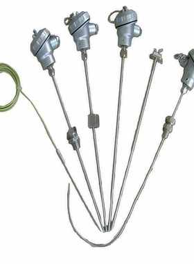 WREK-231 WREK-281E型铠装热电偶防溅工业锅炉用固定螺纹测温探杆