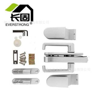 G011B铝制无框玻璃门通道锁无锁蕊执手锁中央锁 供应长固ST