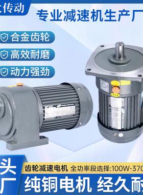 齿轮减速电机全铜减速机电机一体CH/CV变速器变频调速马达220V380